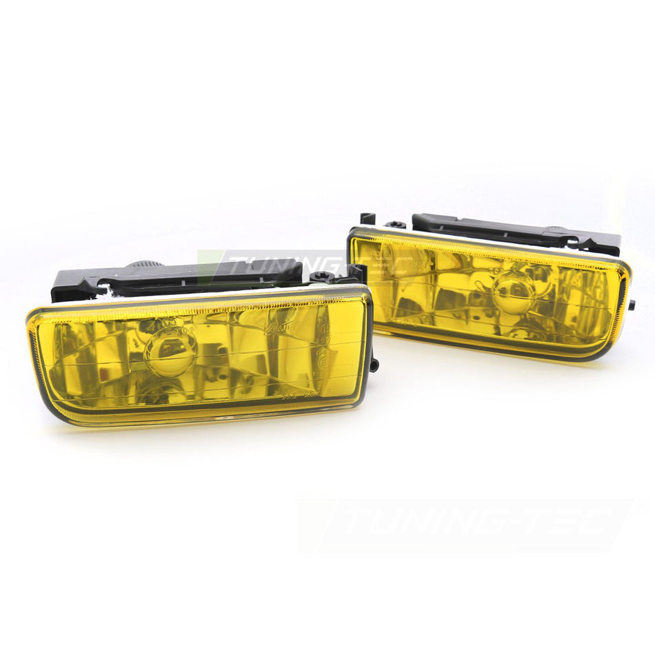 Fendinebbia Giallo per BMW E36 (90-99) Anteriore, Colore Giallo, Set Completo
