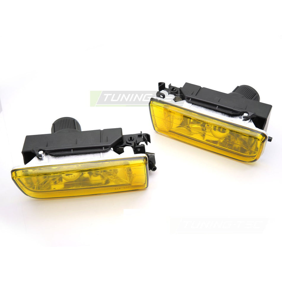 Fendinebbia Giallo per BMW E36 (90-99) Anteriore, Colore Giallo, Set Completo