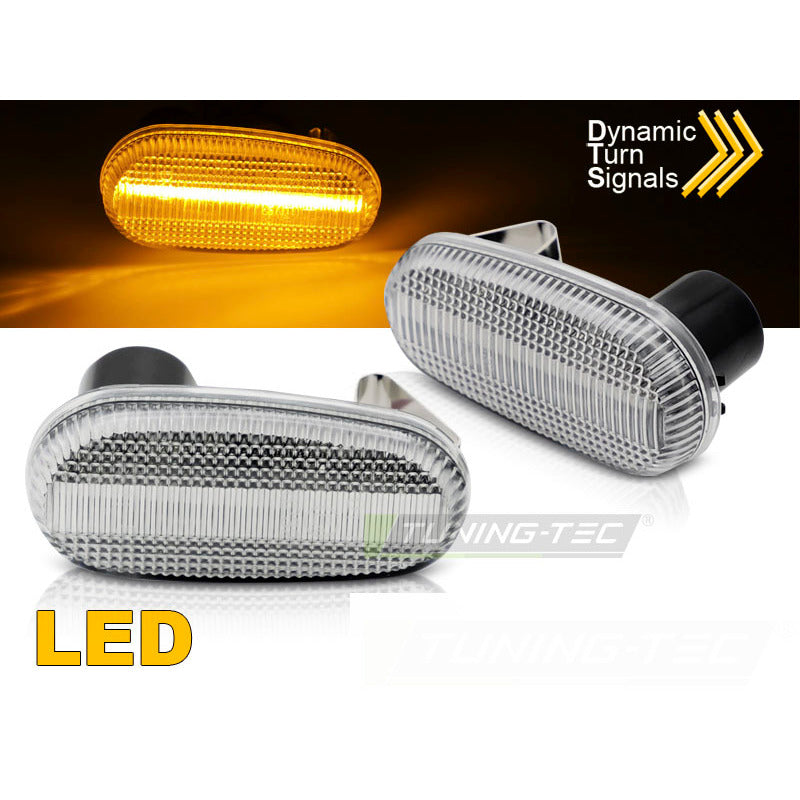 Laterale Direzionale Bianco LED Sequenziale per Alfa Romeo Mito / 147 00-04