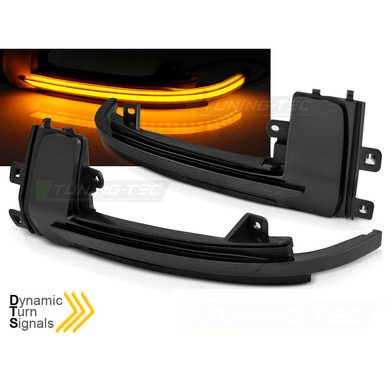 Laterale Direction Nello Specchio Fumè LED Sequenziale per Audi A3 10-12