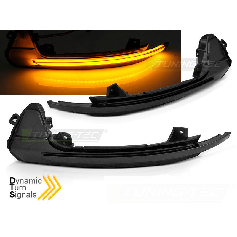 Laterale Direzione Nello Specchio Fumè LED Sequenziale per Audi A6 C7 11-18