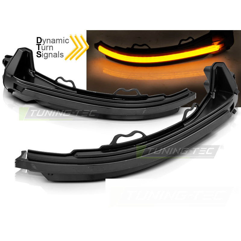 Laterale Direzione Nello Specchio Fumè LED Sequenziale per Audi A4 16-18 / A5