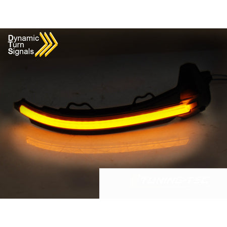 Laterale Direzione Nello Specchio Fumè LED Sequenziale per Audi A4 16-18 / A5
