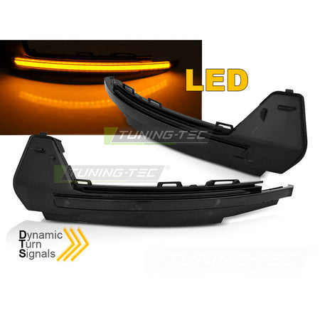 Laterale Direzione Nello Specchio Fumè LED Sequenziale per Audi A1 (2010-2018)