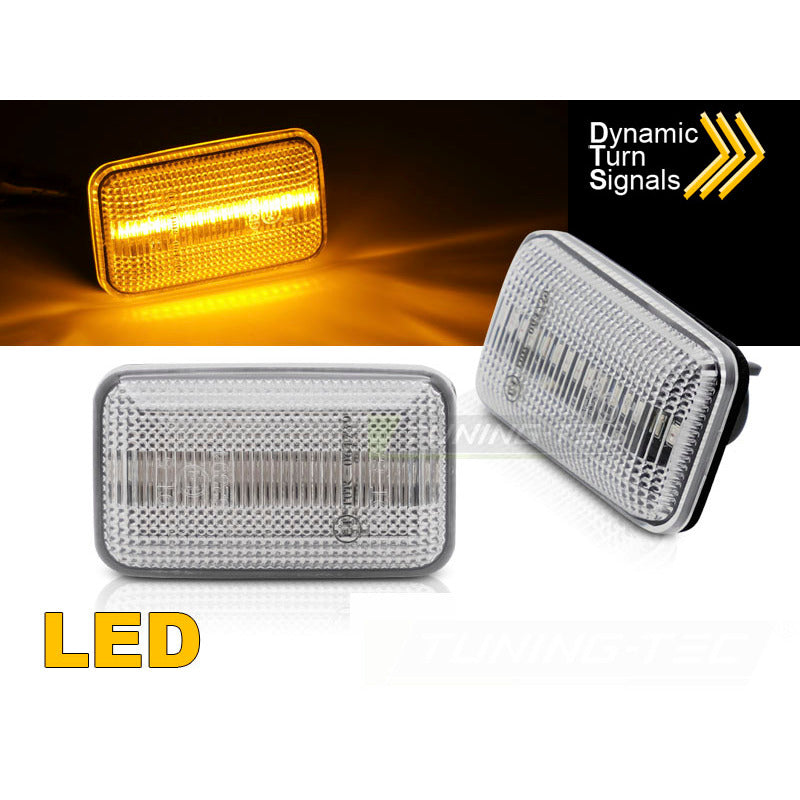Laterale Direzione Bianco LED Sequenziale per Audi A6 100 200 (anni Non