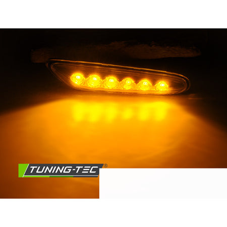 Laterale Direzionale Cromato LED per BMW Serie 3 E46 (anni 1997-2006) 2 Pezzi