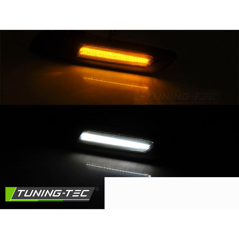 Laterale Fumé LED Carbon F10 Style per BMW E60 E90 (anni 2005-2012)