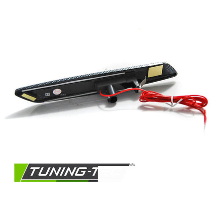Laterale Direzione Fumè Nero Lucido LED Stile F10 per BMW E60/E90