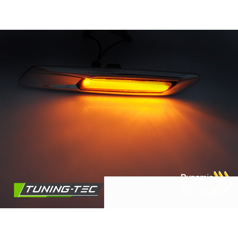 Laterale Direzione Fumè Argento Sequenziale LED per BMW F10/F11 (2010-2013)