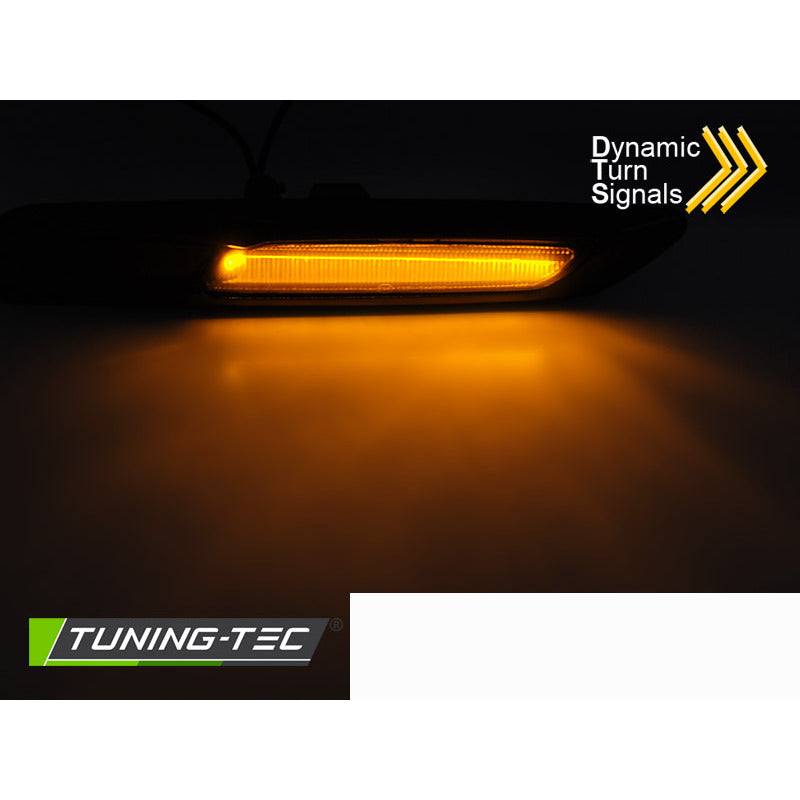Laterale Direzione Fumè Nero Sequenziale LED per BMW F10/F11 10-13