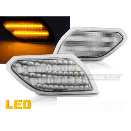 LED Indicatori Laterali Cromati per Jeep WRANGLER JL (2018-2023)