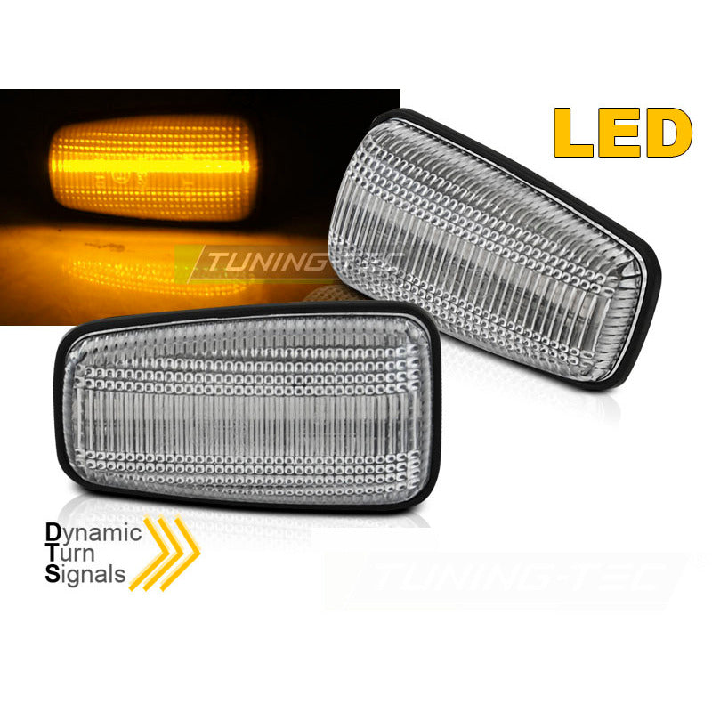 Laterale Direction LED Bianco Sequenziali per Citroën Saxo, Berlingo, Peugeot