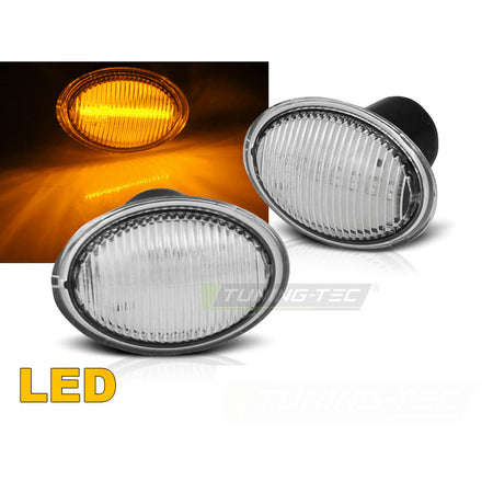 Fiat 500 07-/ Ford Ka 08-/ Lancia Ypsilon 04- Fari LED Bianchi Esterni