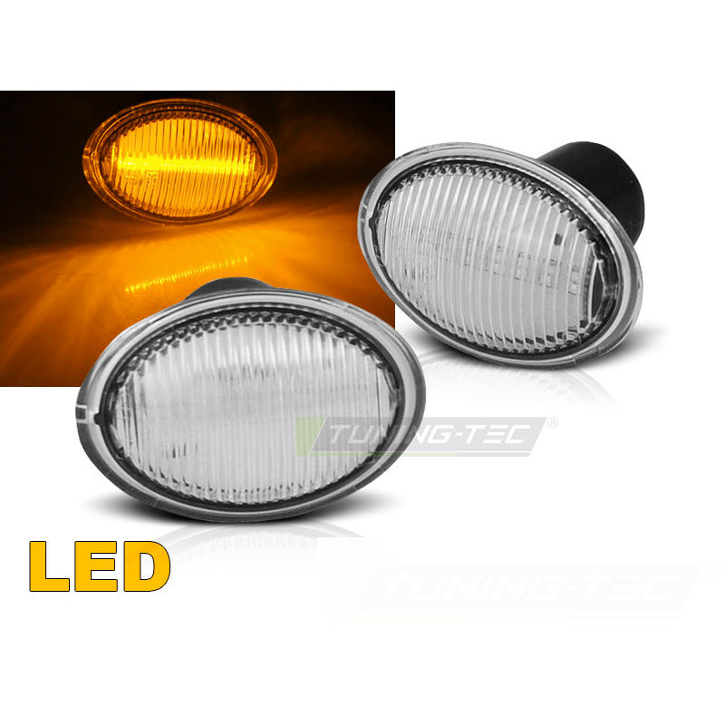 Fiat 500 07-/ Ford Ka 08-/ Lancia Ypsilon 04- Fari LED Bianchi Esterni