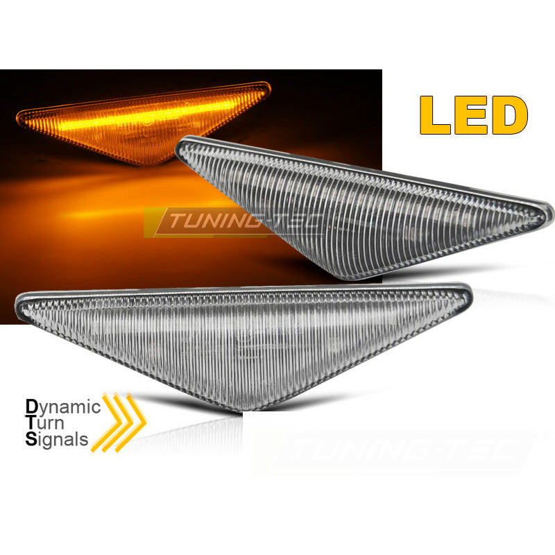 Laterale Direzione Bianco LED Sequenziale per Ford Focus MK1