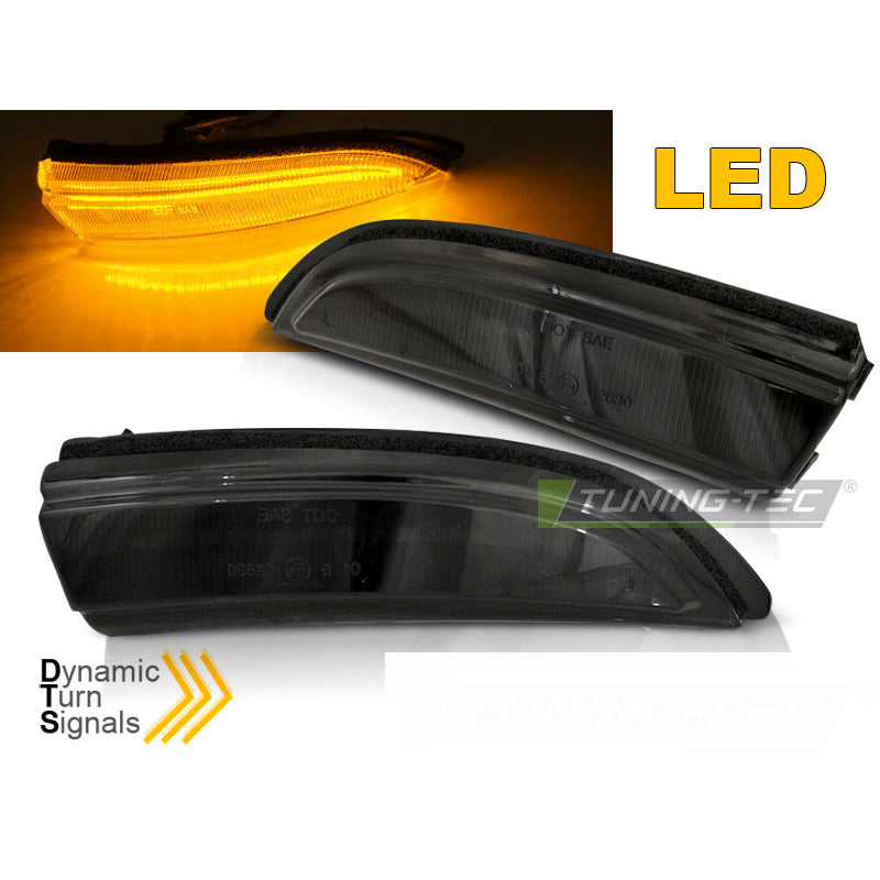 Ford Fiesta Mk7 13-16 Sequenziali LED Fumé Fari Anteriori Fumè Omologati ABE