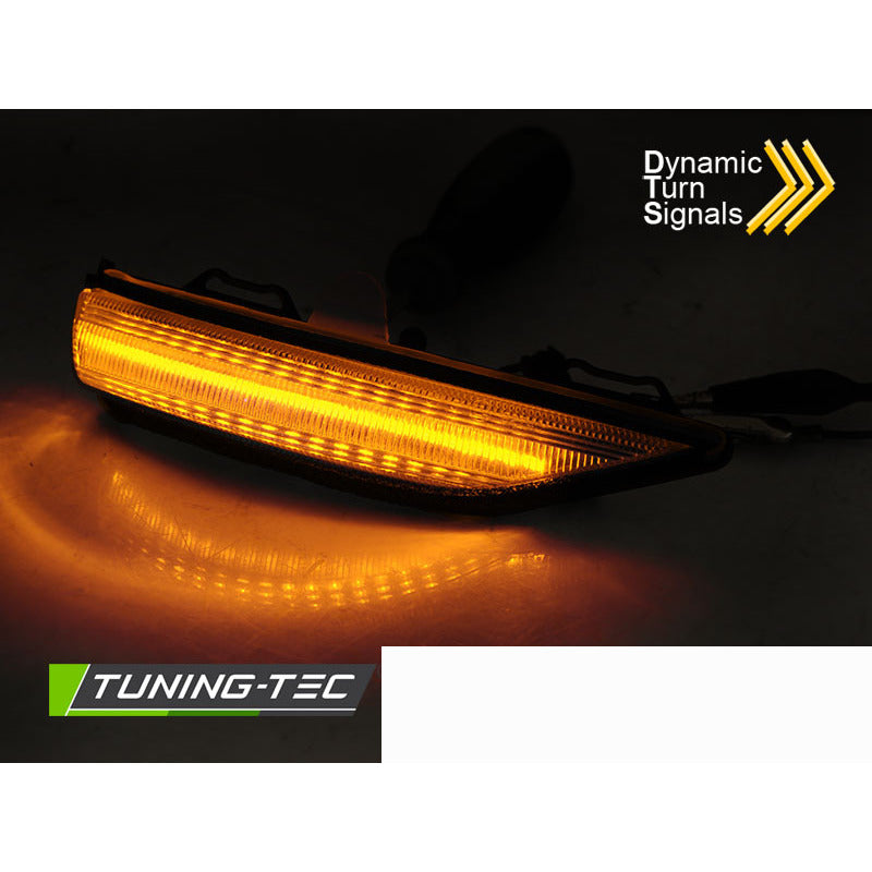 LED Laterale Indicator Nello Specchio Bianco Sequenziale per Ford Fiesta MK8