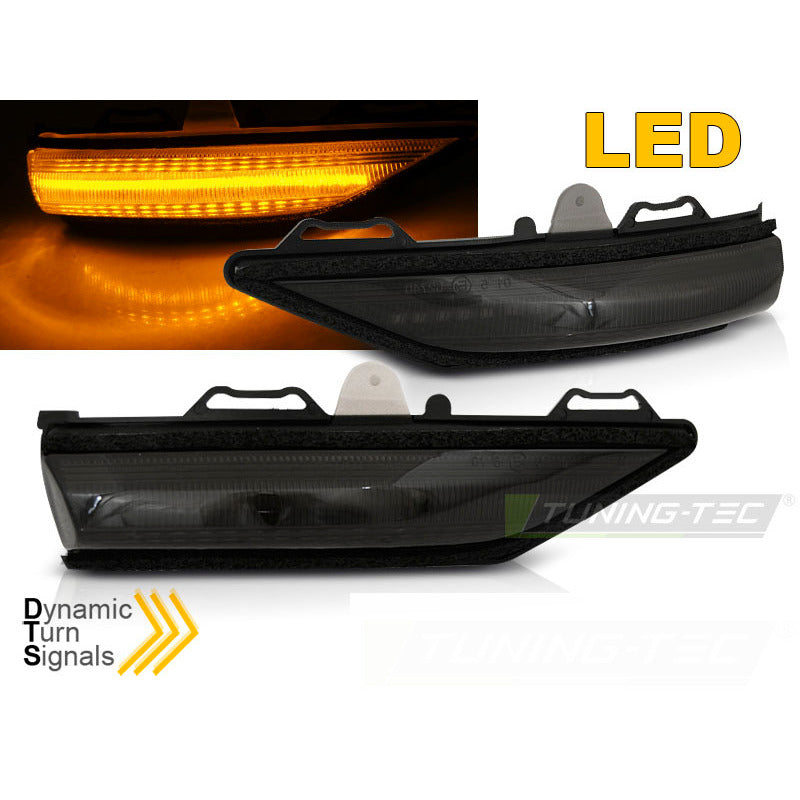 LED Indicatori Laterali Nello Specchio Fumè Sequenziale per Ford Fiesta MK8