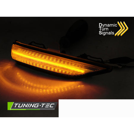 LED Indicatori Laterali Nello Specchio Fumè Sequenziale per Ford Fiesta MK8