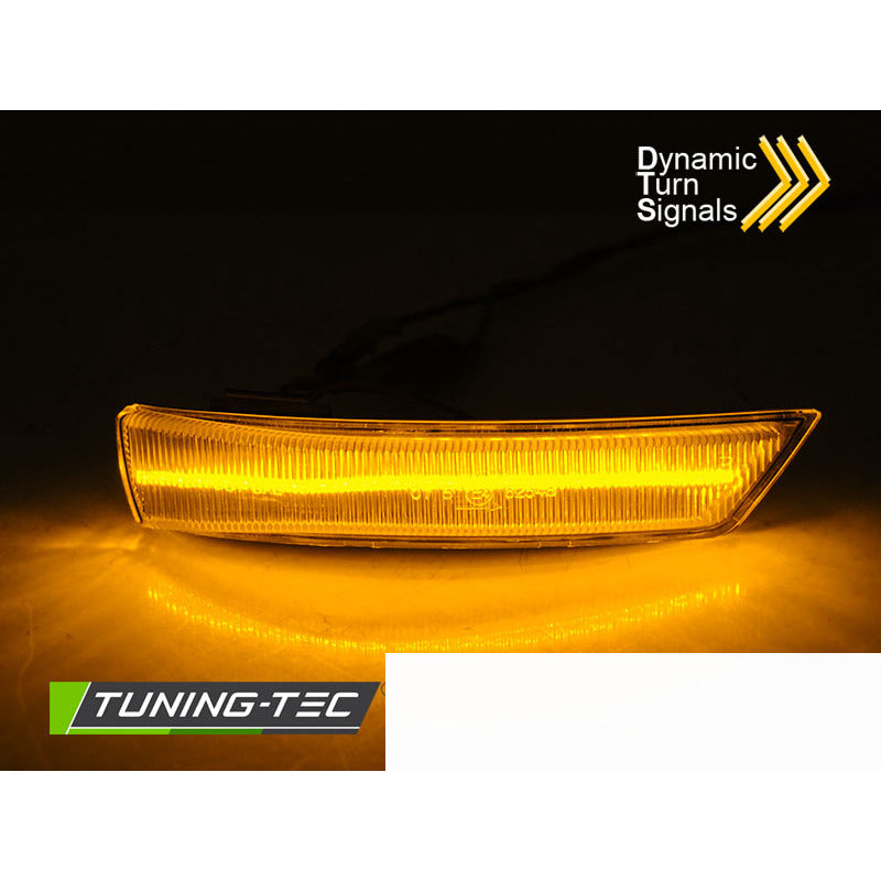 Laterale Direzionale Nello Specchio Sequenziale LED Bianco per Ford Focus MK2