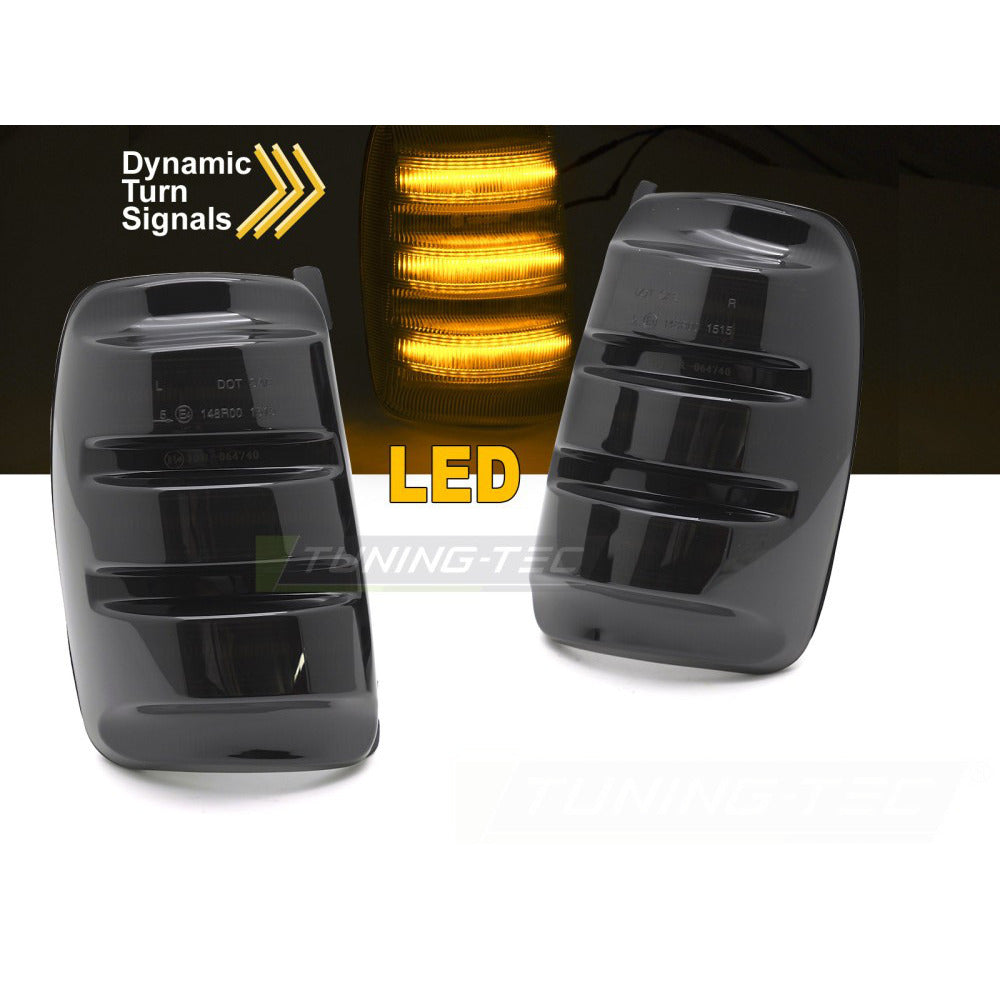Laterale Direzione Nello Specchio Fumè LED Sequenziale per Ford Transit 13