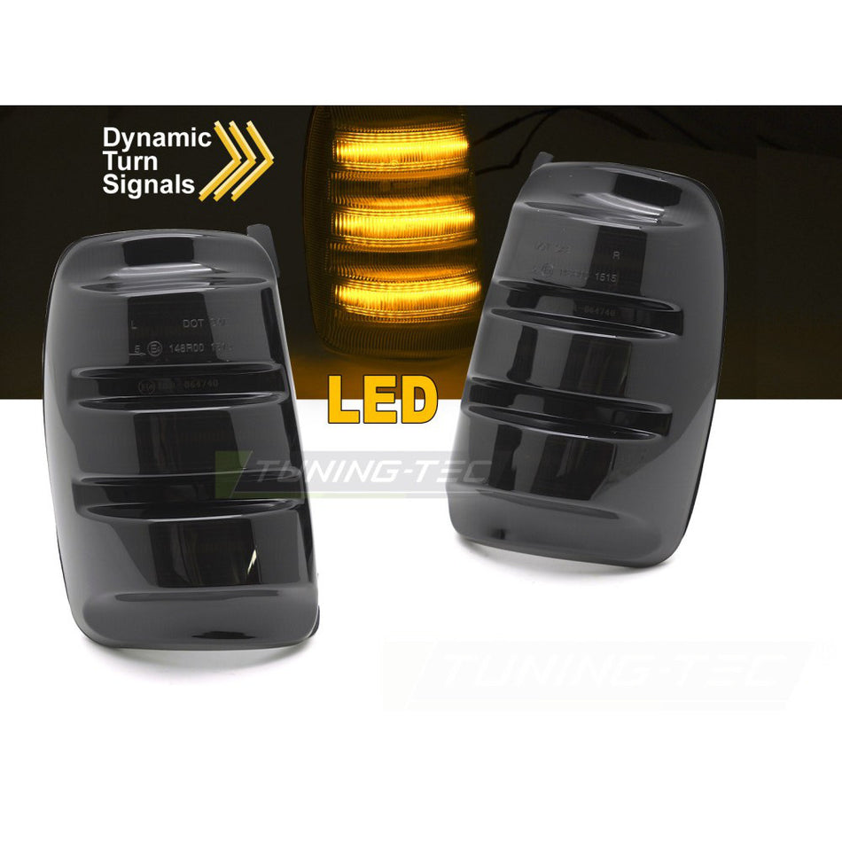 Laterale Direzione Nello Specchio Fumè LED Sequenziale per Ford Transit 13