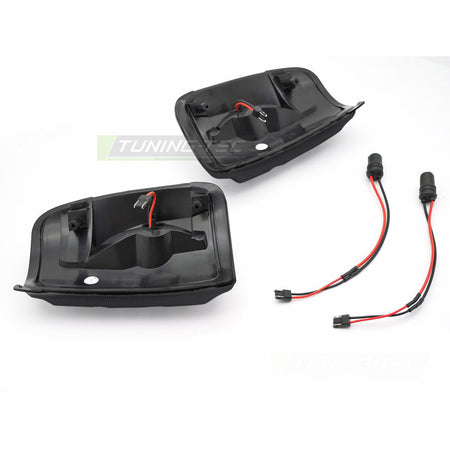 Laterale Direzione Nello Specchio Fumè LED Sequenziale per Ford Transit 13