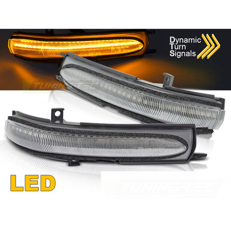 Laterale Direzione Nello Specchio LED Bianco Sequenziale per Honda Civic 04-06