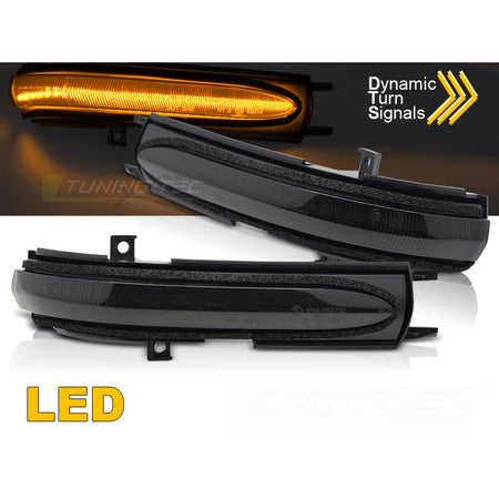 Laterale Direzione Nello Specchio Fumè LED Sequenziale per Honda Civic 04-06
