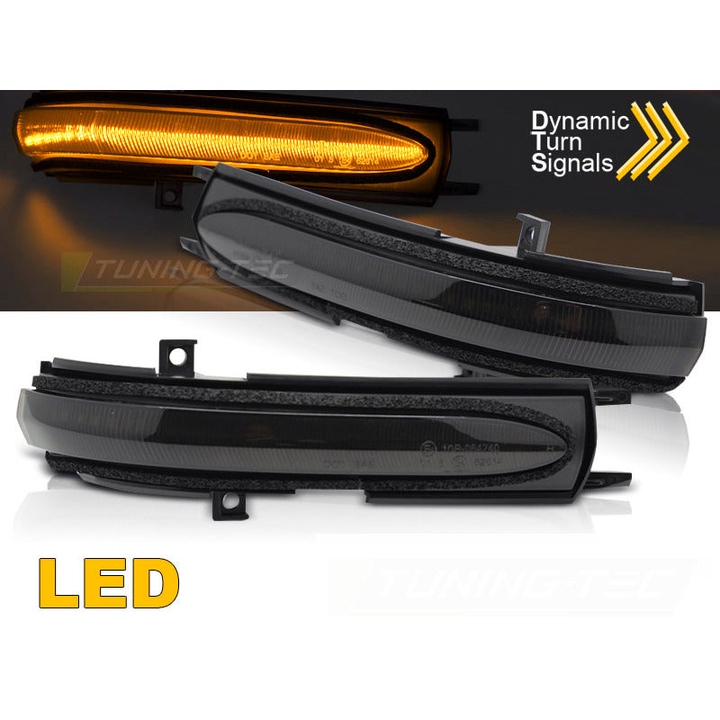 Laterale Direzione Nello Specchio Fumè LED Sequenziale per Honda Civic 04-06