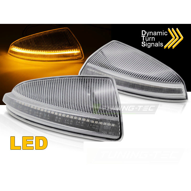 Laterale Direzione Nello Specchio LED Bianco Sequenziale per Mercedes Vito W204