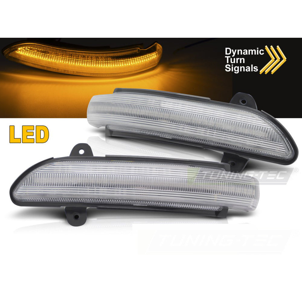 Laterale Direzione Nello Specchio LED Bianco Sequenziale per Mercedes W211 C219