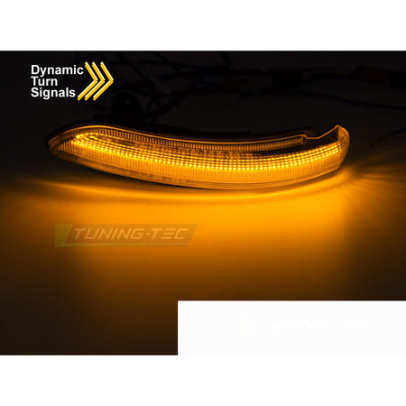 Laterale Direzione Nello Specchio LED Bianco Sequenziale per Mercedes W211 C219