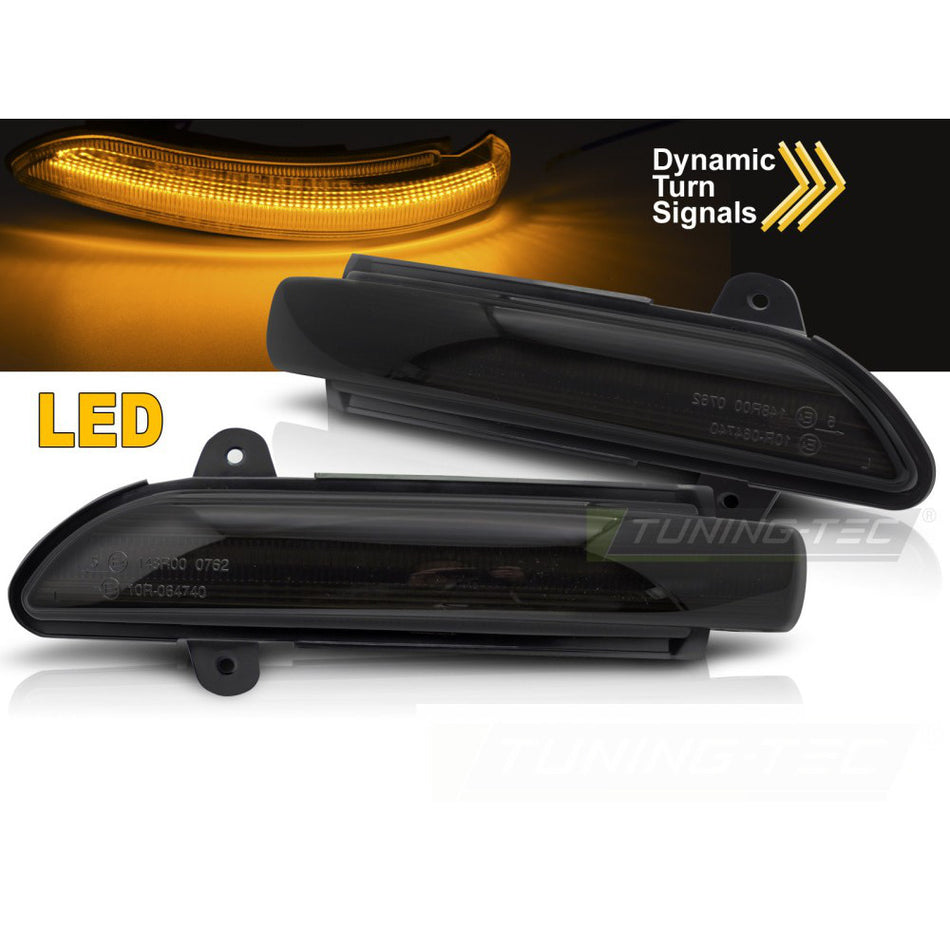 Laterale Direzione Nello Specchio Fumè LED Sequenziale per Mercedes W211 C219