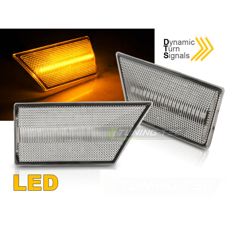 Laterale Direzione Bianco LED Sequenziale per Opel Signum Vectra C 02-08