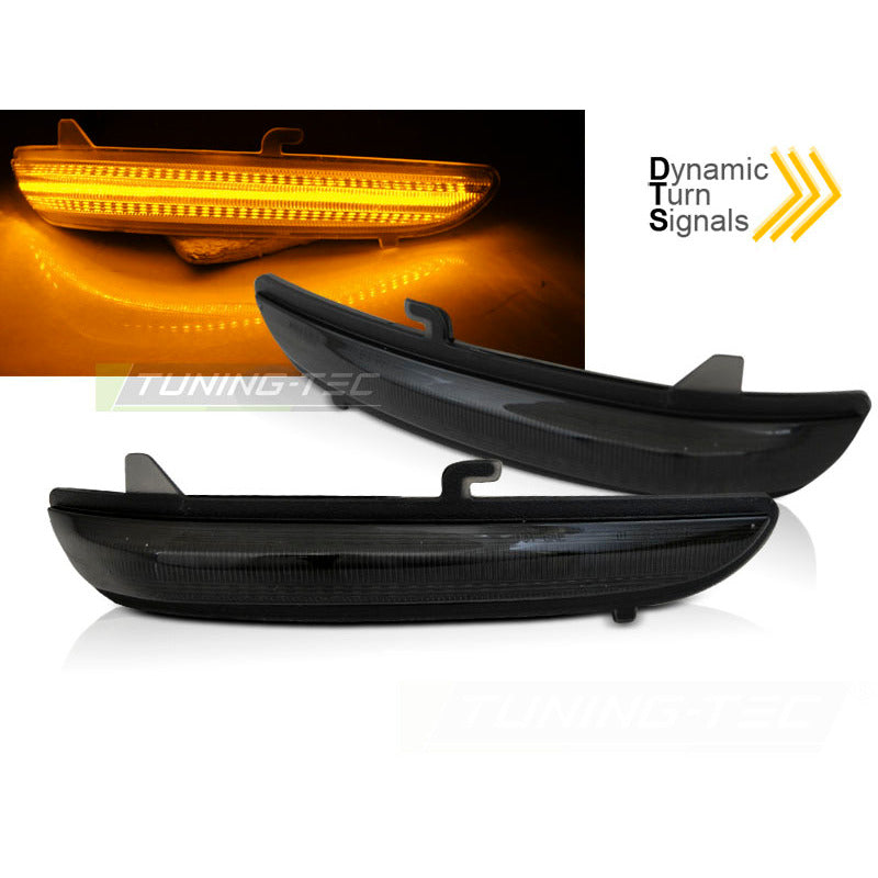 Laterale Indicator Nello Specchio Fumè LED Sequenziale per Peugeot 208