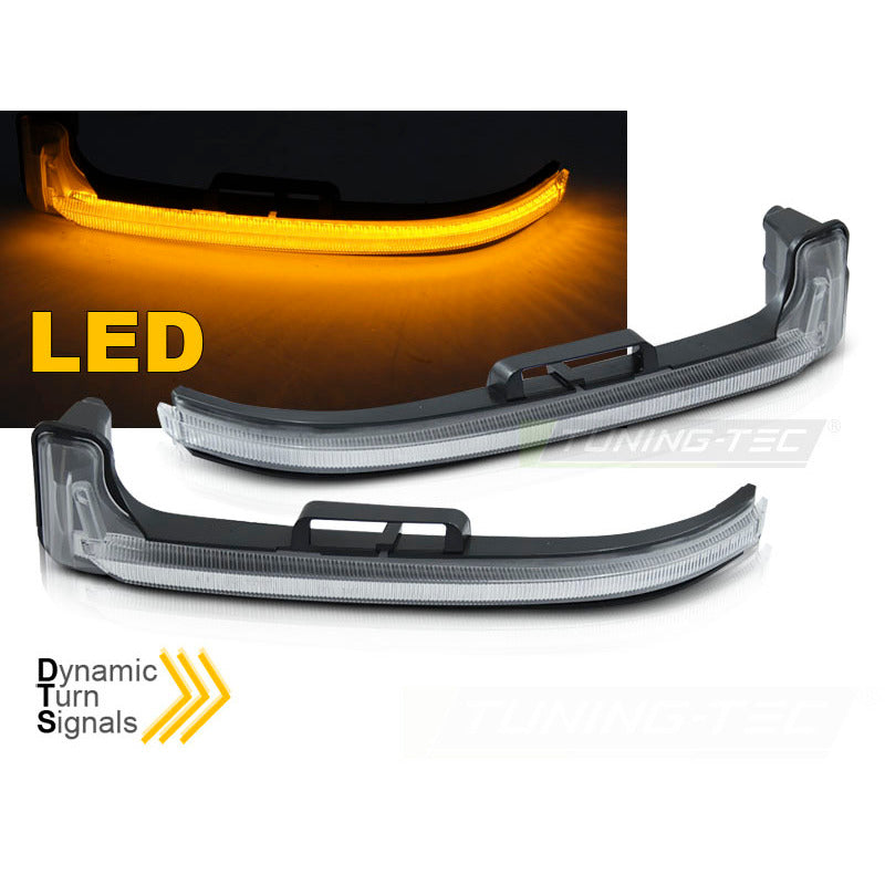 Laterale Direzione Nello Specchio LED Bianco Sequenziale per Peugeot 3008 16-23