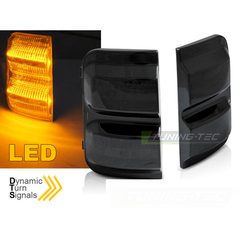Laterale Indicator Nello Specchio Fumè LED Sequenziale per Peugeot Boxer