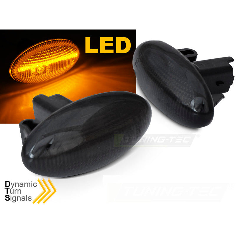 LED Laterale Direction Fumé Sequenziali per Peugeot 107 206, Citroën C1 C2