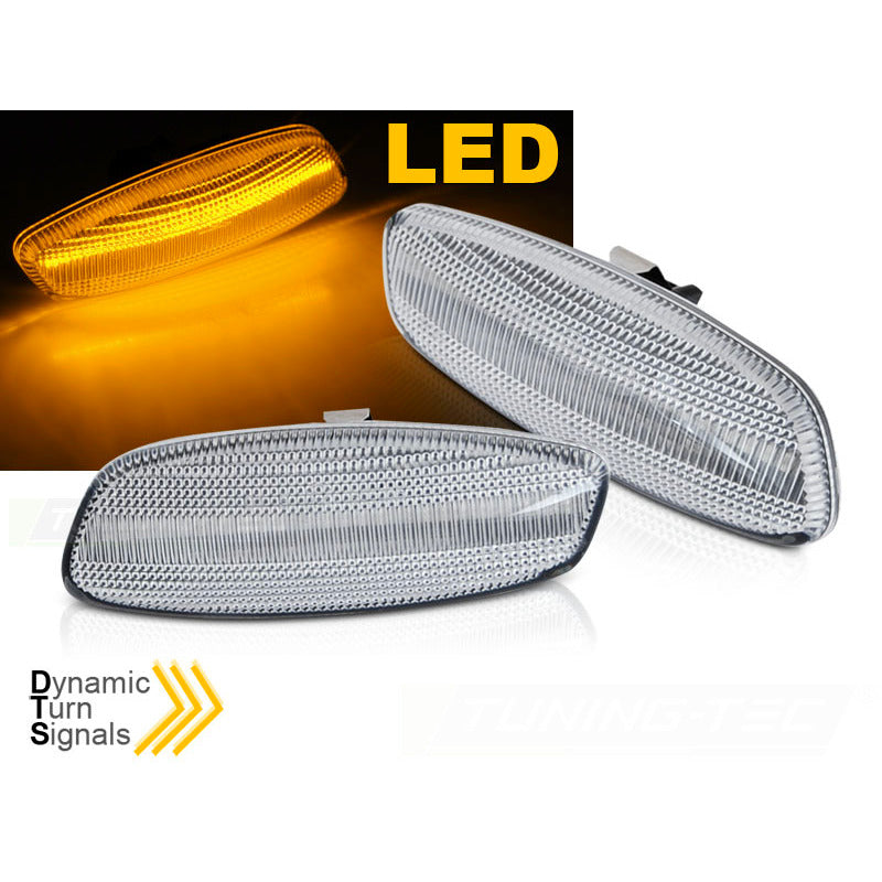 Laterale Indicator Nello Specchio LED Bianco Sequenziale per Peugeot 207 308