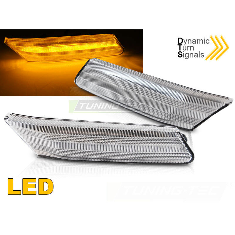 Laterale Direzione Bianco LED Sequenziale per Porsche 911 997 Carrera 04-09