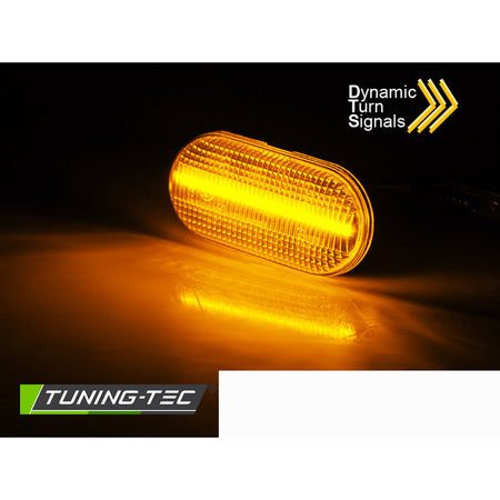 Laterale Direzione Bianco LED Sequenziale per Renault Clio / Megane / Scenic