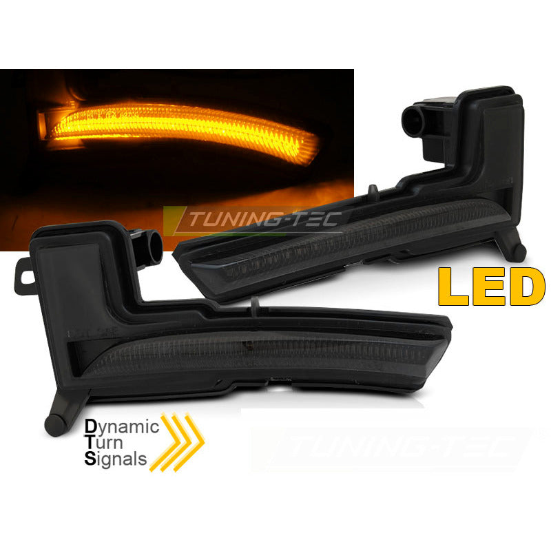 Laterale Direzione Nello Specchio Fumè LED Sequenziale per Renault Clio IV