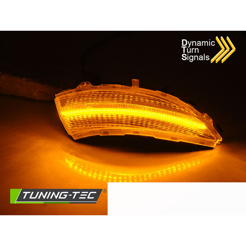 Laterale Direzione Nello Specchio LED Bianco Sequenziale per Renault Clio IV