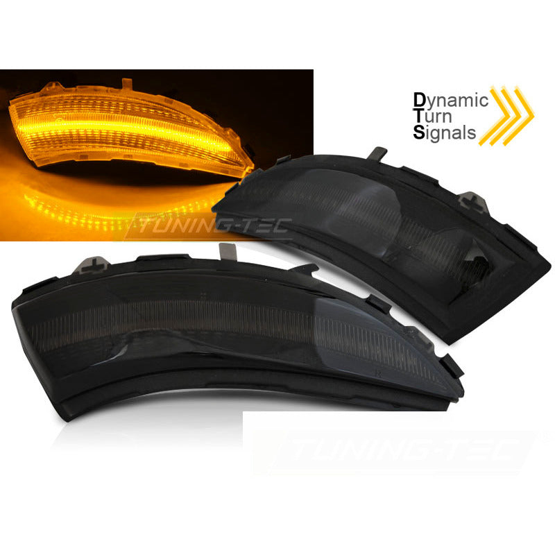 Laterale Direzione Nello Specchio Fumè LED Sequenziale per Renault Clio IV