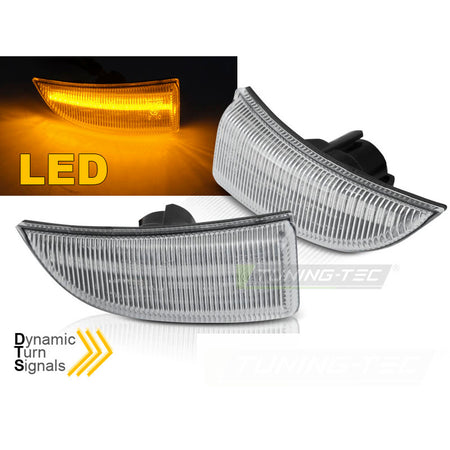 Laterale Direzione Nello Specchio LED Bianco Sequenziale per Renault Scenic III