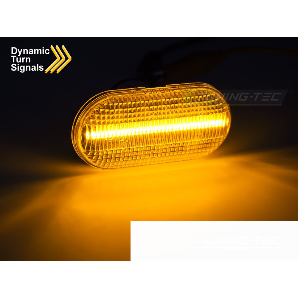Laterale Direzione Bianco LED Sequenziale per Renault Clio II (1998-2012)