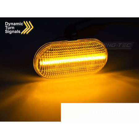 Laterale Direzione Bianco LED Sequenziale per Renault Clio II (1998-2012)