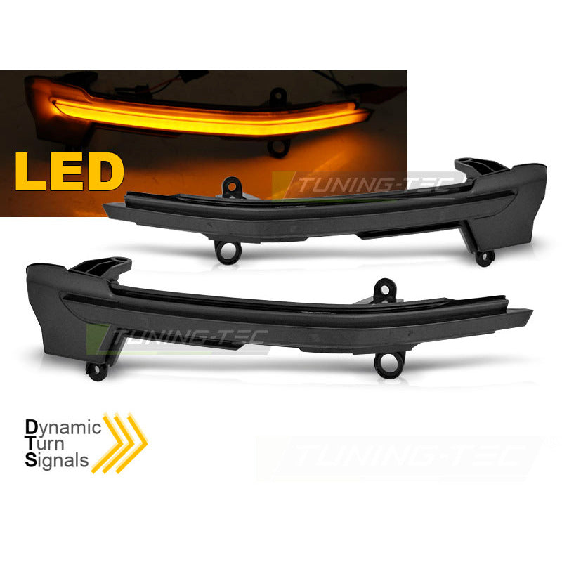 Laterale Direzione Nello Specchio Fumè LED Sequenziale per Seat Ateca 16