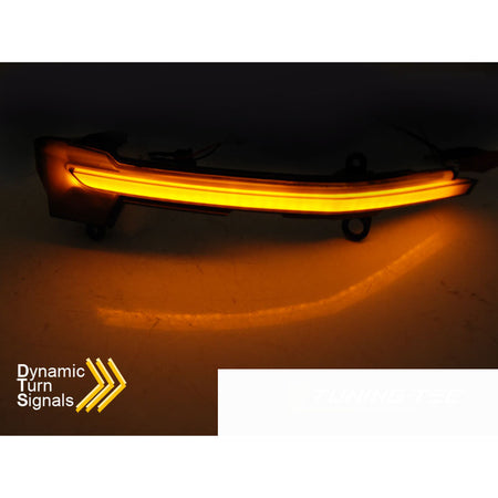 Laterale Direzione Nello Specchio Fumè LED Sequenziale per Seat Ateca 16